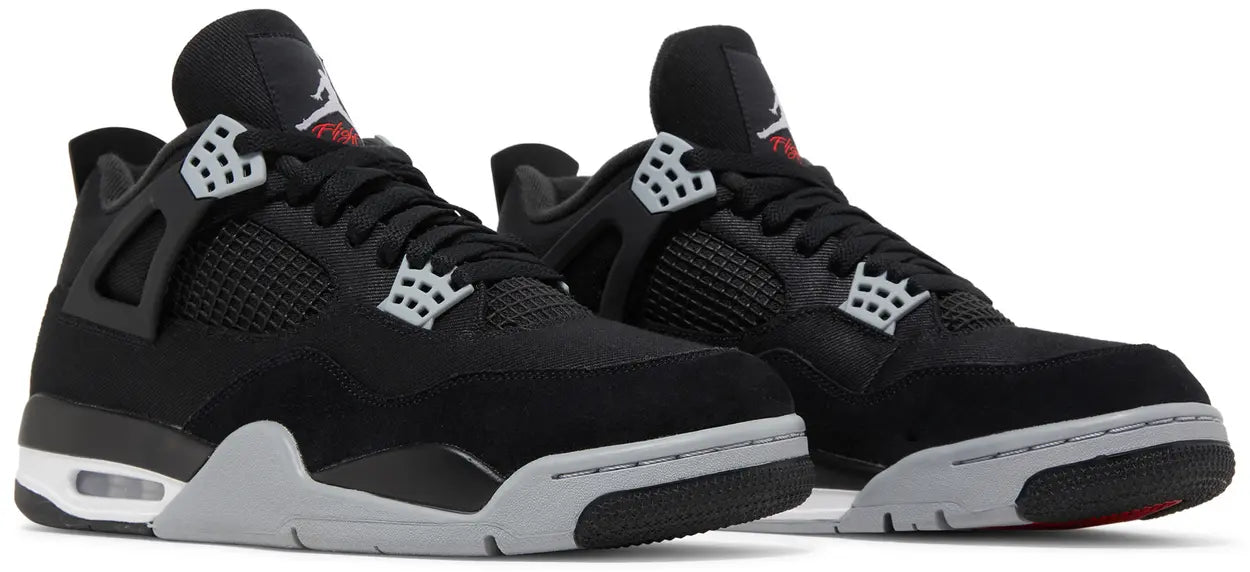 AIR JORDAN 4 RETRO SE BLACK CANVAS